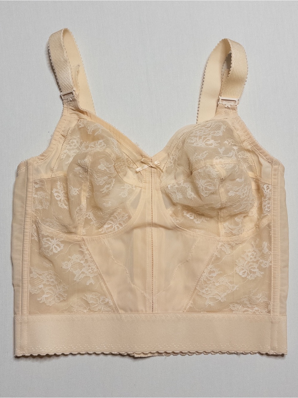 Vintage 1950's Bustier Nude Cone Shapewear Bra